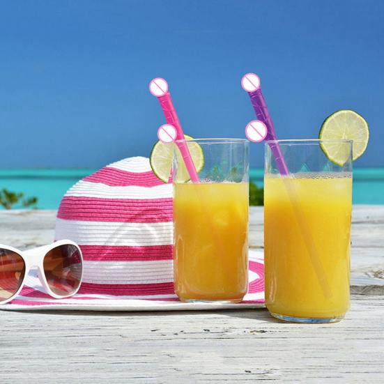 Fun Plastic Straws for Parties Reusable Naughty Drinking Straws Humorous Colorful Straw Creative Bachelorette Birthday Wedding Decorations