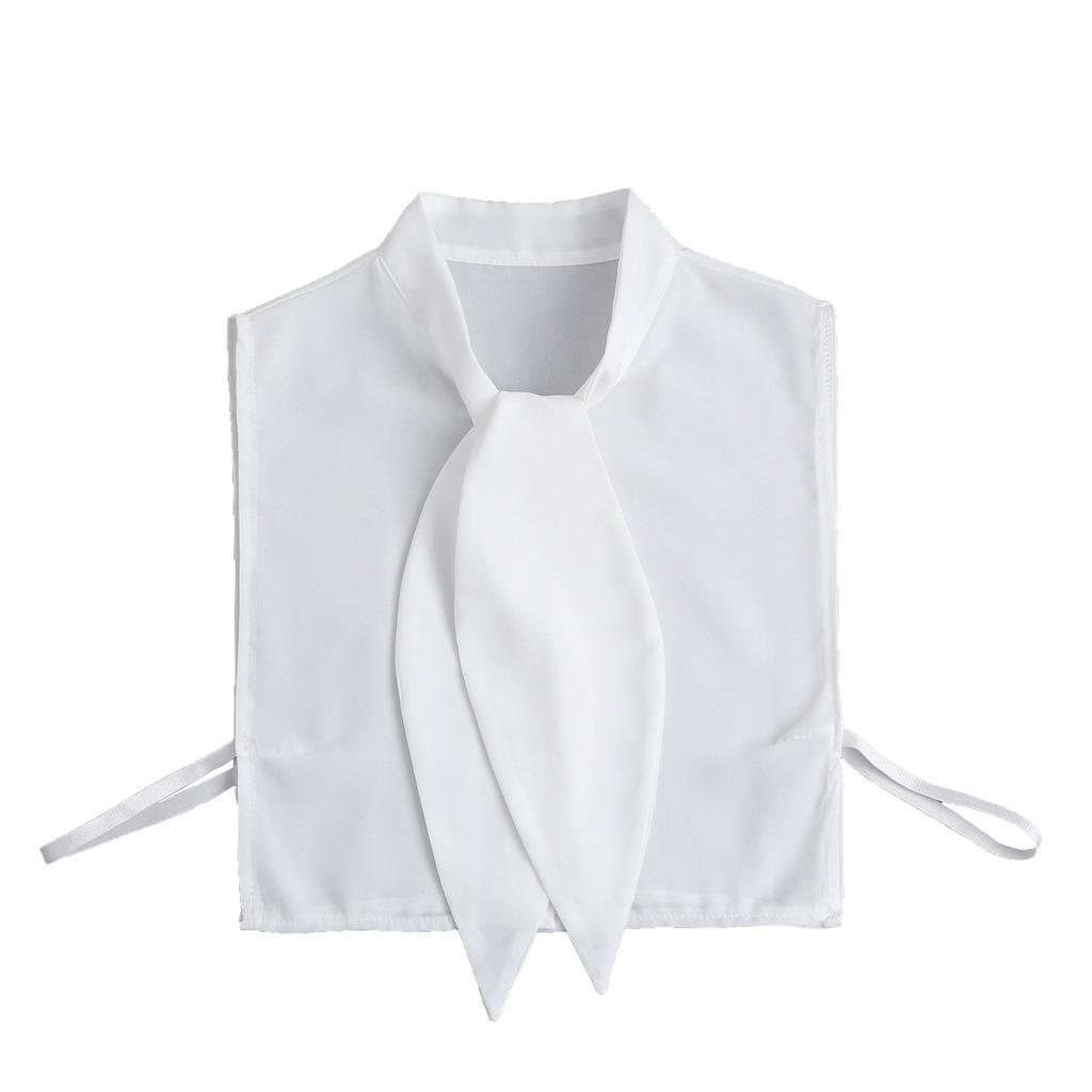 Abnehmbarer Kragen aus Baumwolle für Damen, für Pullover, Bluse, Hemd, gefälschter Kragen, dekoratives weibliches weißes halbes Hemd, falsches Kragen-Zubehör