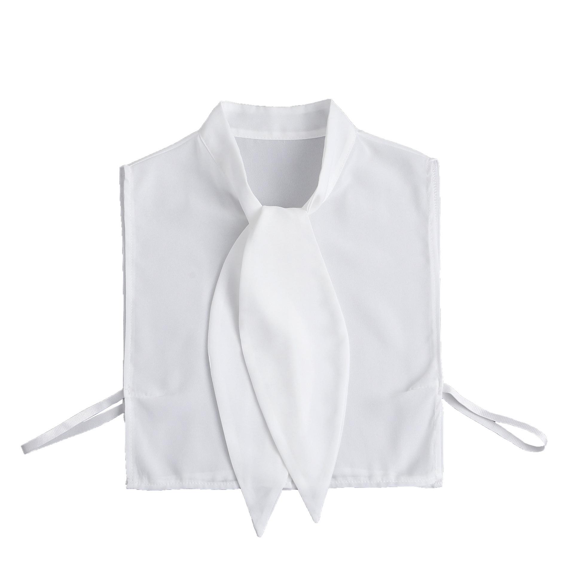 Идеальное Сочетание Женский Хлопковый Съемный Воротник для Свитера Блузки Рубашки Фейковый Воротник Декоративный Женский Белый Полурубашка Аксессуар Фейковый Воротник