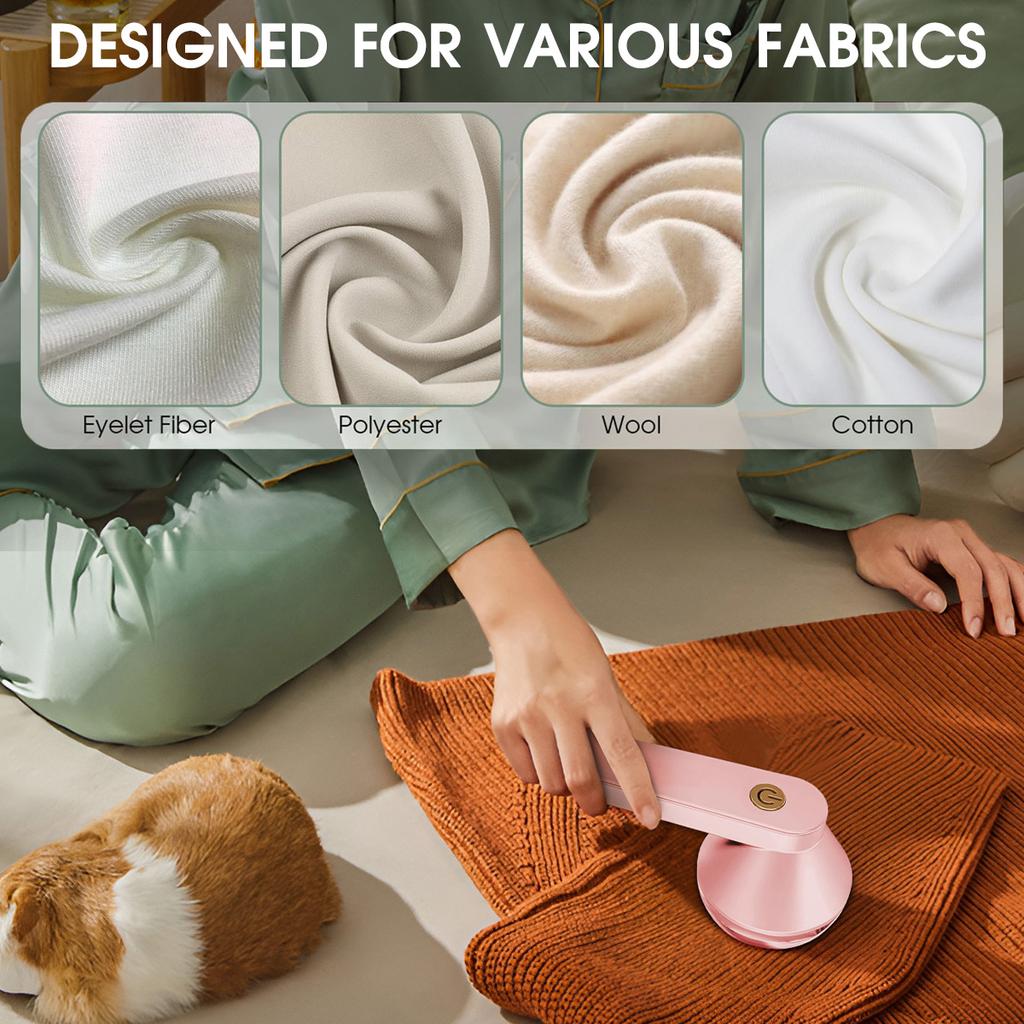 1PC Electric Lint Remover For Clothes Fuzz Pellet Sweater Fabric Hair Ball Trimmer Portable Rechargeable Detachable Cleaning