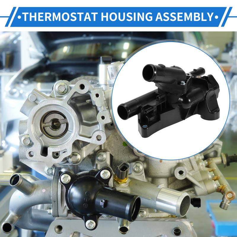 X Autohaux No.256002G600 Thermostat Housing Assembly with Sensor for Kia Rondo 2008-2010