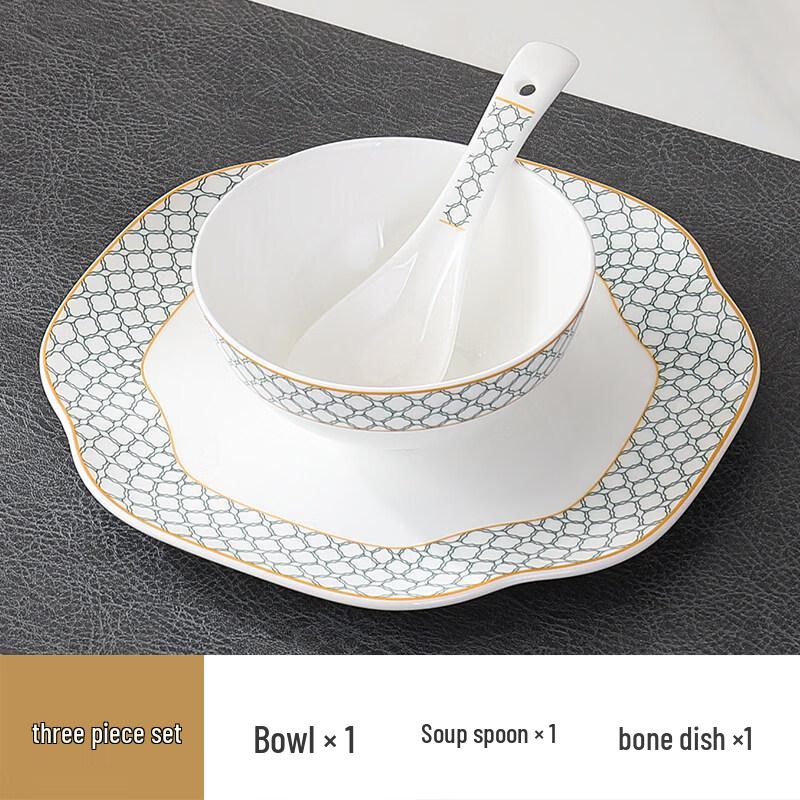 Enchanting Green Ruyi Bone China Dinnerware Set