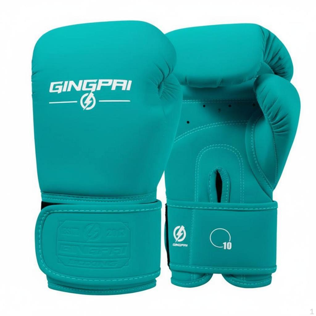2 Pieces Boxing Gloves Microfiber Leather Muay Mitts Shock Absorption Fighting Sports Gear