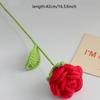 1pc- Mini -shaped handmade - Handwoven fabric flowers with creative crochet design - Perfect desktop decoration