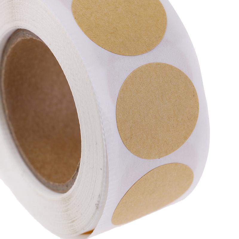 500Pcs/Set Blank Round Craft Stickers Seal Labels Diy Stickers For Package