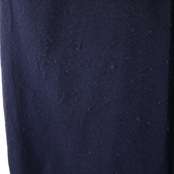 Yohji Yamamoto made in Japan wool Long skirt 2 Navy system Back zip Women Used