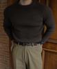 Baulopeulodeogteu Ribbed Raglan Muscle Knit [Brown]