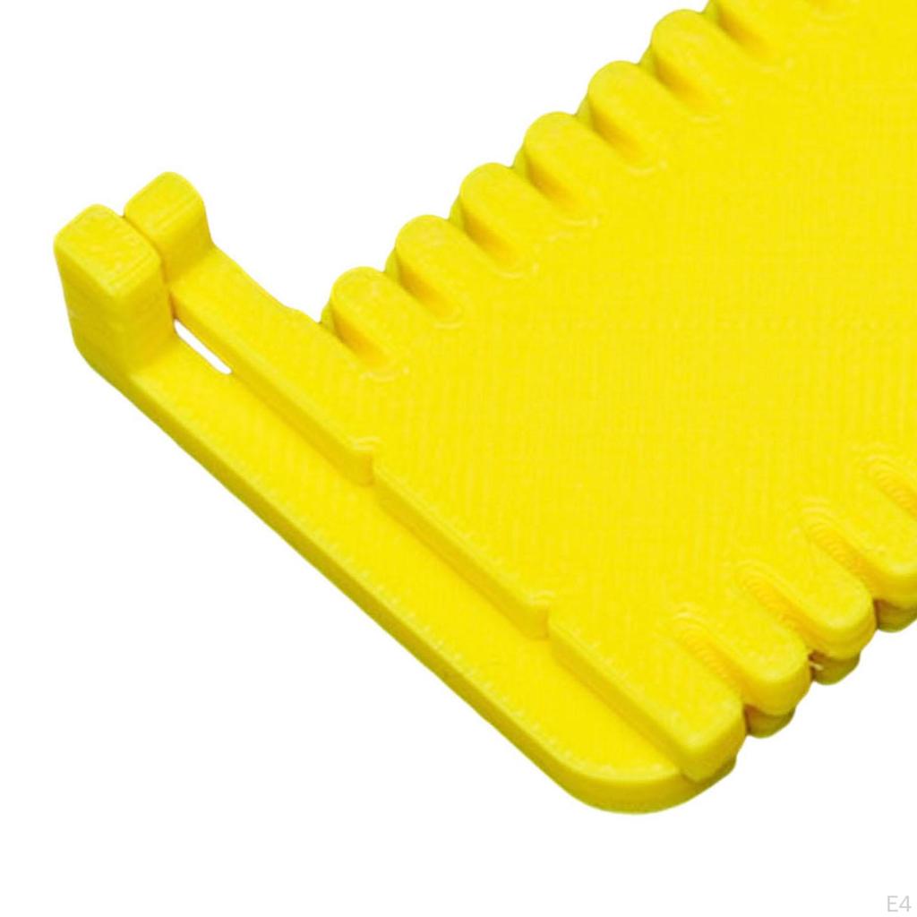 Miarka krawiecka z klipsem, szablon do naszywania, 9,5x4,5 cm, przenośna, wszechstronna, do precyzyjnego podwijania