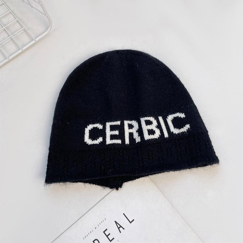Wool Textured Knitting Beanie Women Cap Ear Protection Loose Fit Seasons Cold