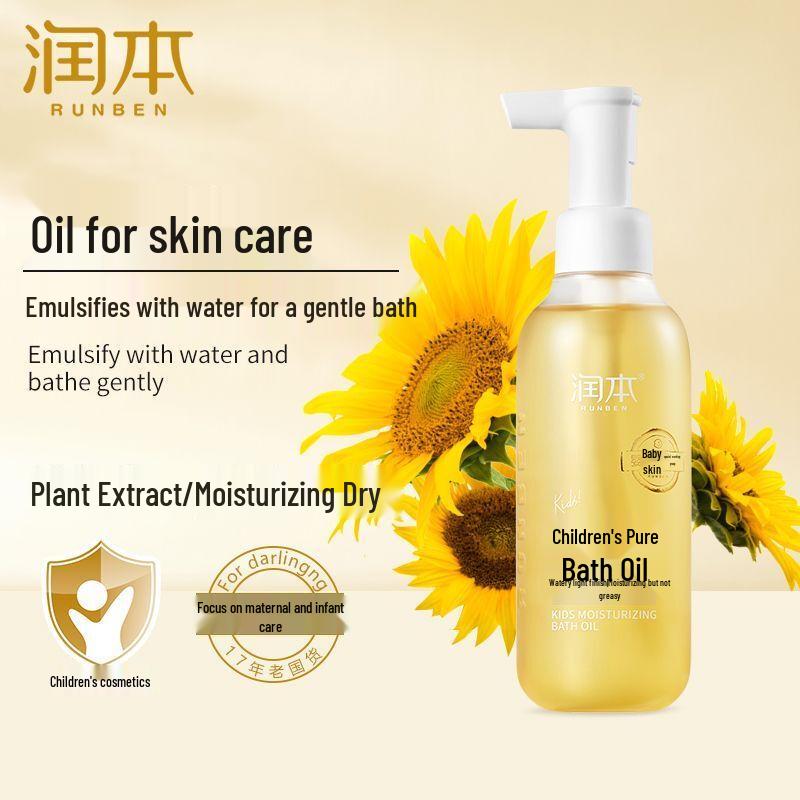 Runben Kids Moisturizing Bath Oil & Body Wash