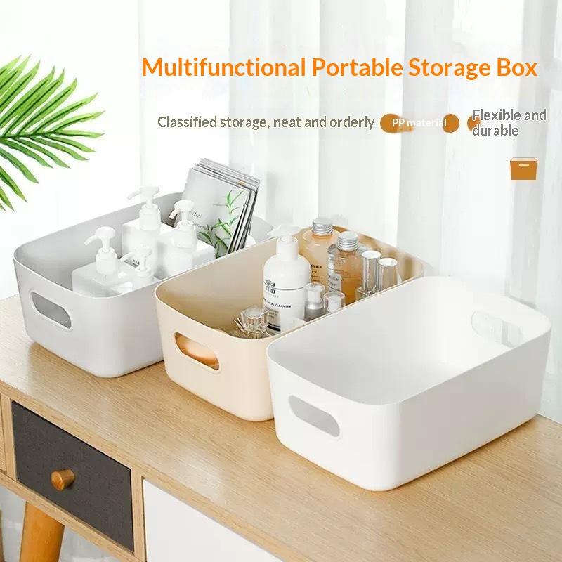 Plastic Storage Bins with Ergonomic Grip Handles Durable Heavy Duty Storage Containers for Kitchen Bulk Item Storage