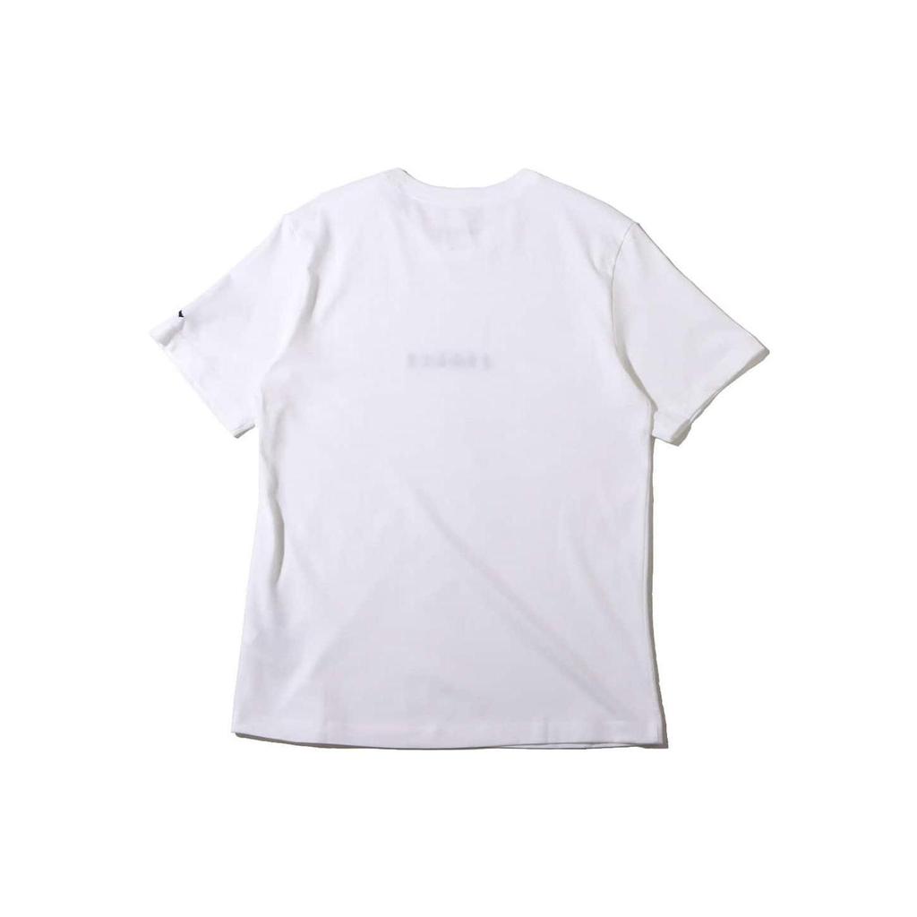 Jordan Logo Print Crew Neck T-Shirt Men Tops White DM3183-100