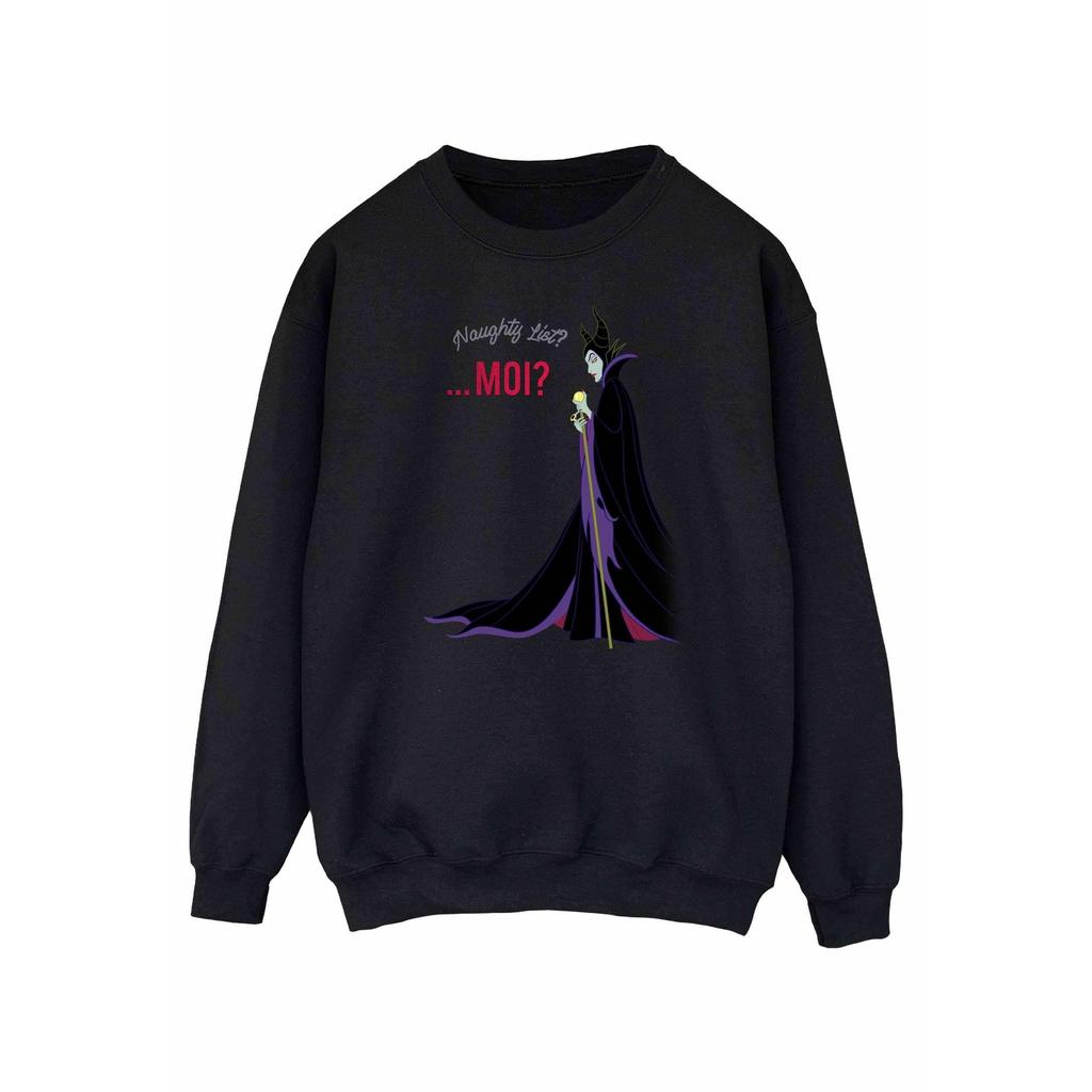 Disney Womens/Ladies Maleficent Christmas Naughty List Sweatshirt