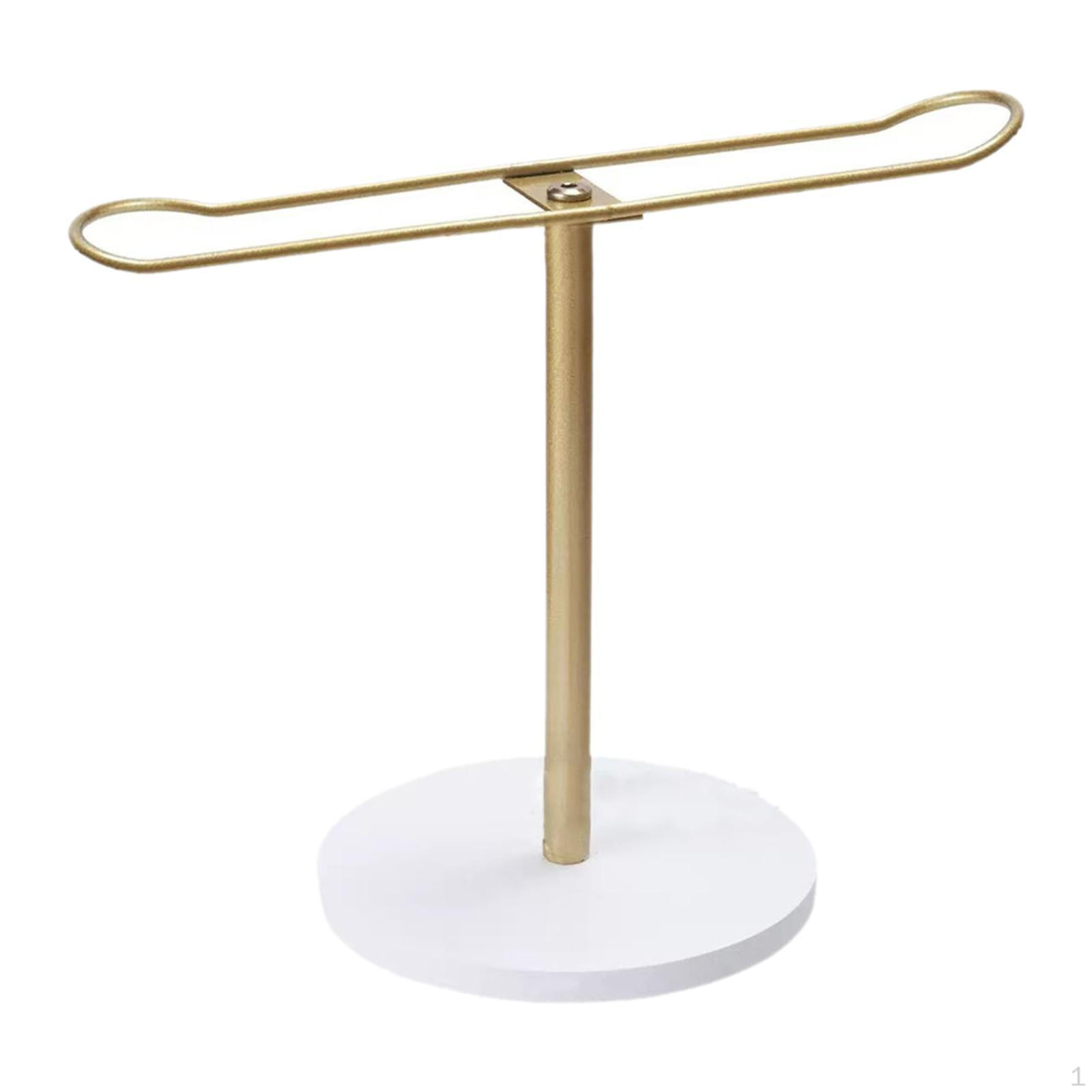 

Hairband Display Stand Headband Holder Organizer Hair Accessories Jewelry Rack Metal Wood 1 Layer