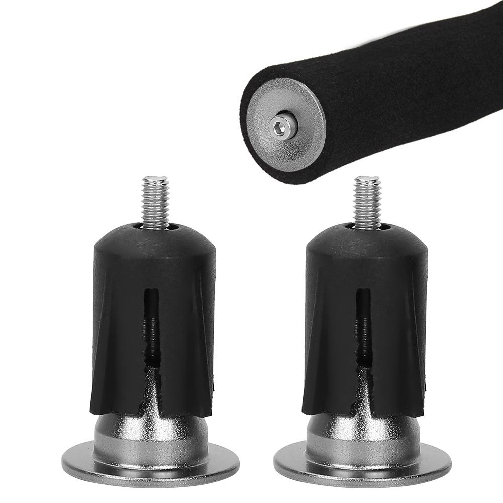 1 Pair Aluminum Alloy Bike Grips Bar End   Plug for Mountain Bike Handlebar (  color)