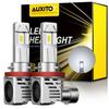 AUXITO H11 H9 H8 Headlight 24000LM LED White Light ZES Low Kit Beam Bulb M3