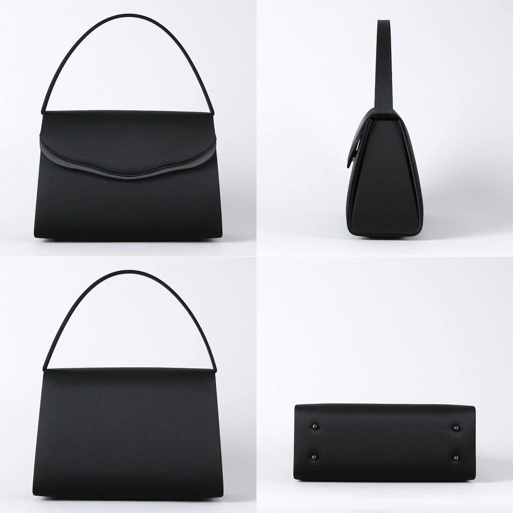 Iwasa Black Formal Bag for Women, Made in Japan (Type A)