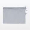 MUJI Polyester Double Zipper Large Case, Gray, (OHG89A3S)