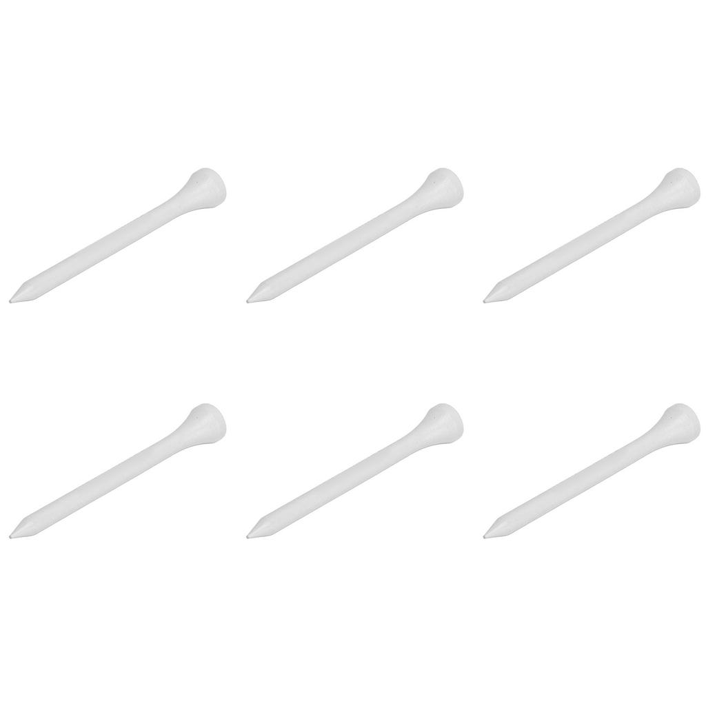 50Pcs Golf Tee Holder Maple Wood White Long Ball Base Set Kit for Outdoor Sports 70mm  2.76in