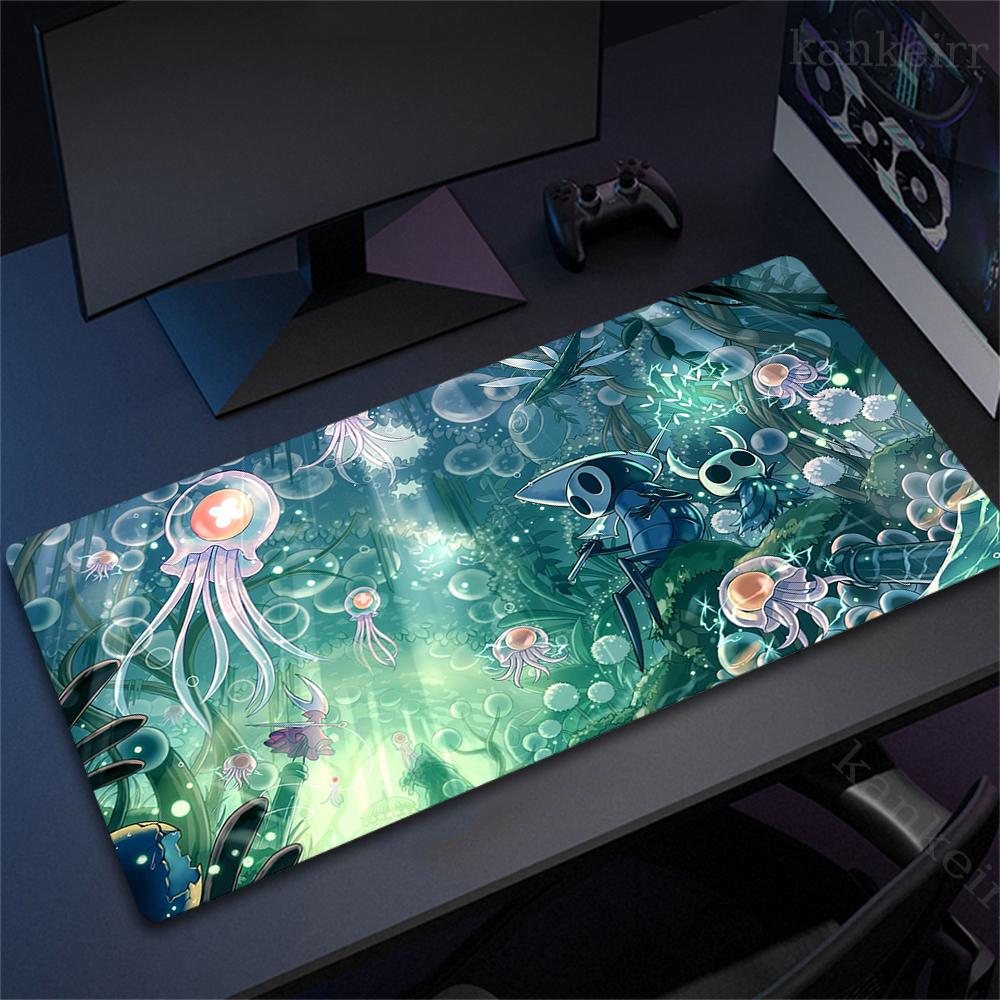 Stampa HD Cool Mousepad Hollow Knight Silksong Tappetini per Tavolo Mousepad per Computer Aziendale Tappetino Grande per Scrivania Mousepad XXL per PC Gamer