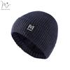 autumn and winter knitted hat, outdoor sports thermal head hat, fleece flanged hat, solid color simple alphabet hat