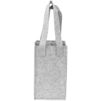 1Pcs Felt Wine Bag Red Wine Gift Pouch Strong Stitching Foldable Design Holds 4 Bottles Tote Carrier for Party Wedding Holiday