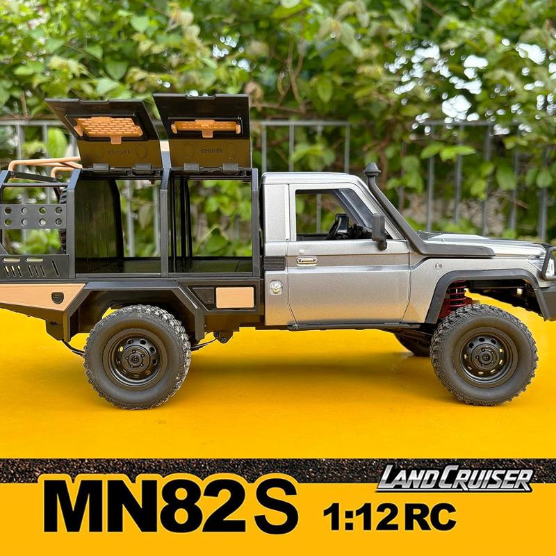 1/12 Full Scale RC Crawler 4-wheel Drive Off Road Remote Control Pickup Truck with Led Light Rechargeable Climbing Vehicle Hobby Toys for Boys Adult