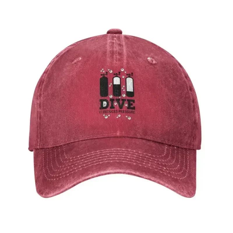 Personalized Cotton Scuba Diving Baseball Cap Hip Hop Unisex Womens Adjustable Dive Diver Quote Dad Hat Summer