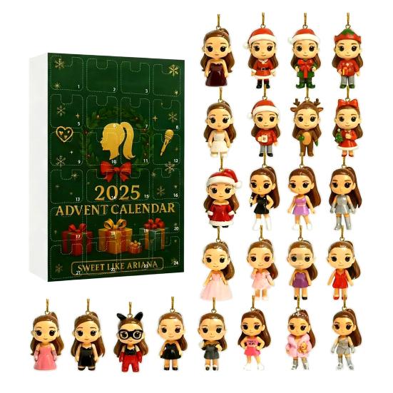 Christmas Advent Calendar 2025 24-Day Countdown Box for Kids Multifunctional Holiday Decoration for Parties