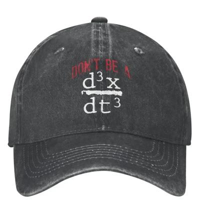 Funny Nerd Math Washed Baseball Cap Physics Joke Math Vintage Trucker Hat Spring WoUnisex Unisex Running Hippie Baseball Caps