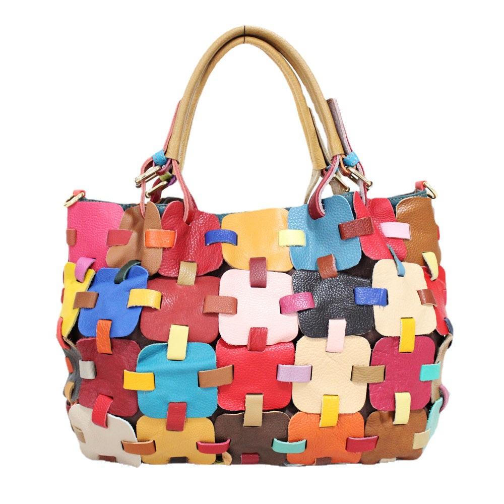 

Женская сумка Ladybag, кожаная переносная сумка-мессенджер, большая сумка, ветрозащитная цветная сумка разноцветный