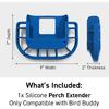 Silicone Perch Extender Compatible With Bird Buddy Feeder – 9" Wide Platform, Adds Space For Multiple Birds, Weather-Resistant Birdbuddy