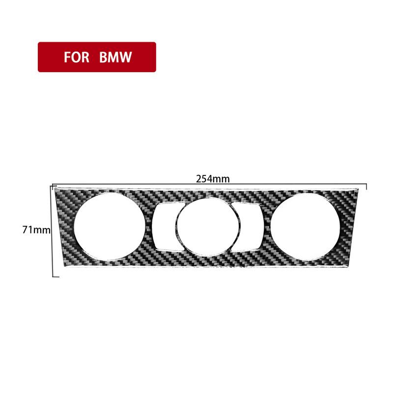 Carbon Fiber Model C Manual AC HVAC Climate Heater Temperature Control Panel Decal For BMW 1 Series E81 E82 E87 E88 2008-2013