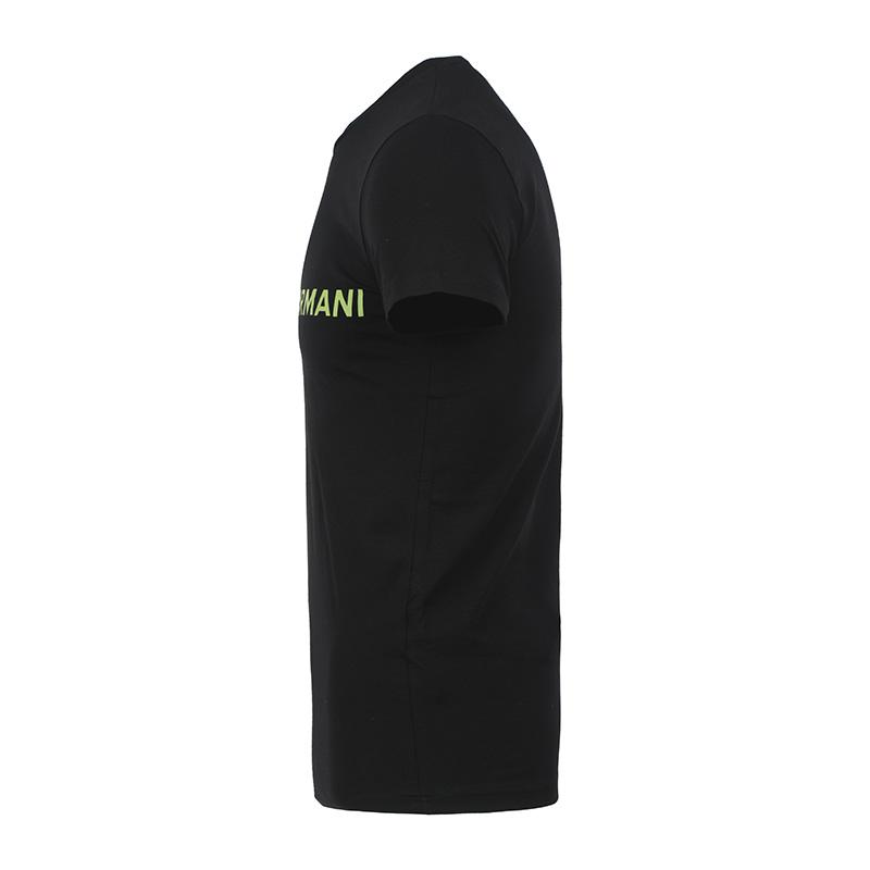 EMPORIO ARMANI T-Shirts Men's Black Crew Neck Moderate Straight Fit 1110352F51600020
