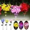 Waterproof Solar Butterfly Flower Lamp Stake Light Simulation Plant Light  Patio Yard