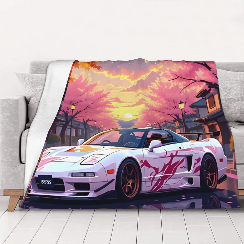 1PC home Cute Room Decor Anime NSX In Autumn Blanket Throw Blanket nsx Novelty Warm Blanket All Season