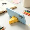 Keychain Phone Mount 3D Printed Cheese Holder, Cute Mini with Creative Desk Holder Ring, Lightweight Portable Desktop Stand for Tablet