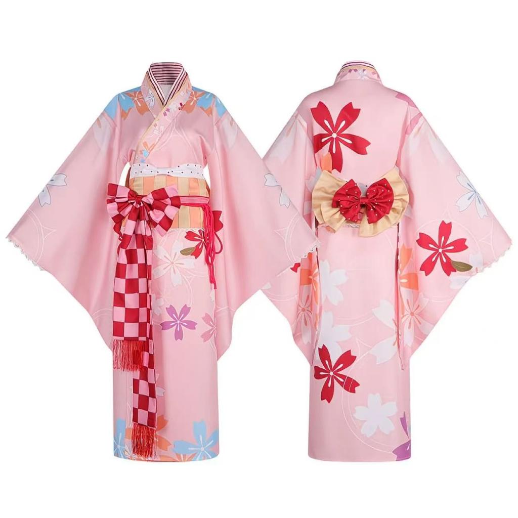 Puella Magi Madoka Magica Kaname Madoka Cosplay Kimono Anime Carnival