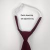 Navy Blue Solid Color Tie for Men and Women - JK Sailor Suit Style