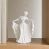 3D-gedruckte Tänzerfigur, Elegante Tanzmädchen-Statue mit fließendem Kleid, Ästhetische PLA-Kunstskulptur für Heimdekoration, Modern Minimalistisch