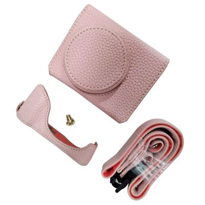 Portable Camera Protective Case Retro Style Camera Case Carry Bag with Opening Bottom Shoulder