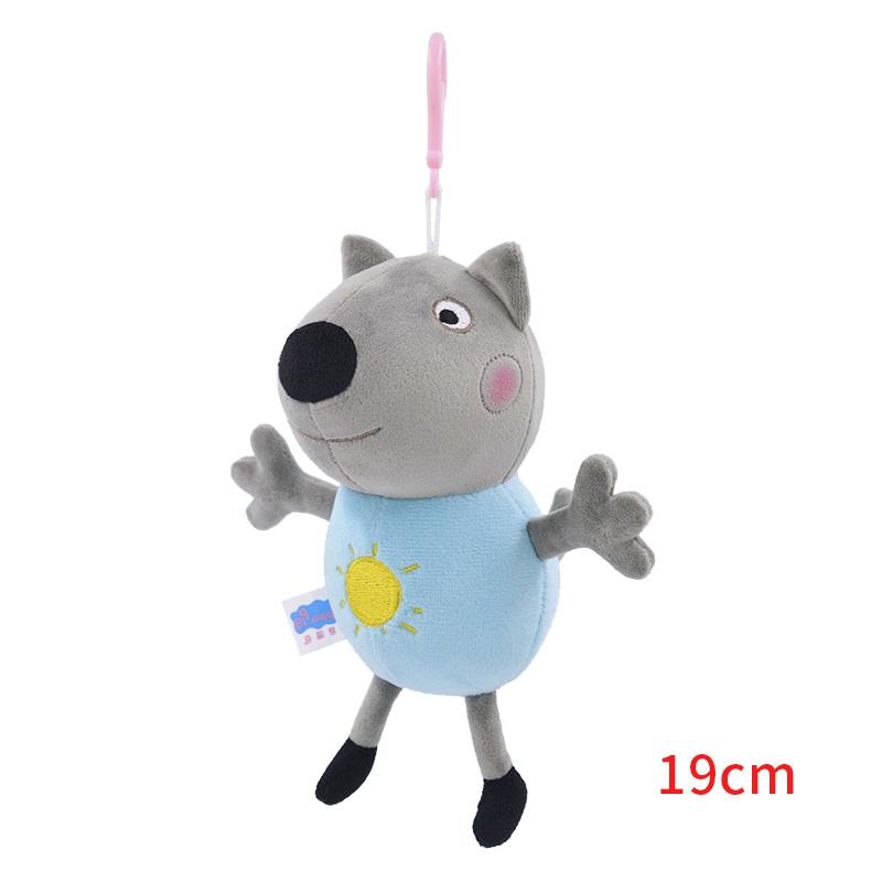 100% Genuine PEPPA PIG Stuffed Soft Doll 19cm Peppa George Zoe Suzy Rebecca Emily Danny Pedro bear Dinosaur Children Plush toy