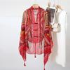 Tassels Cardigan Cape Paisley National Style Cloak Fashion Sunscreen Scarf Shawl  Holiday