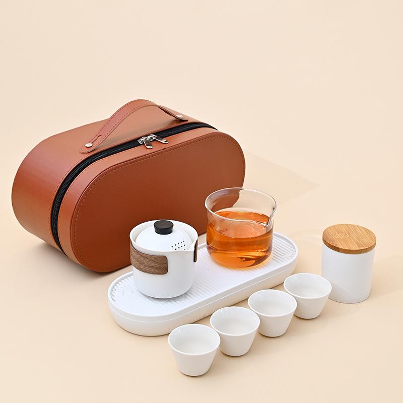 Portable travel tea set, car express cup business gift, annual meeting event souvenir