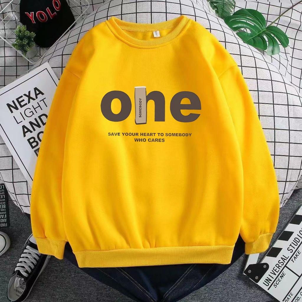 2026 Spring and Autumn New Korean Edition Cartoon Printed Student Loose Jacket Fleece Crew Neck Sweater Men's and Women's Trendy Brand