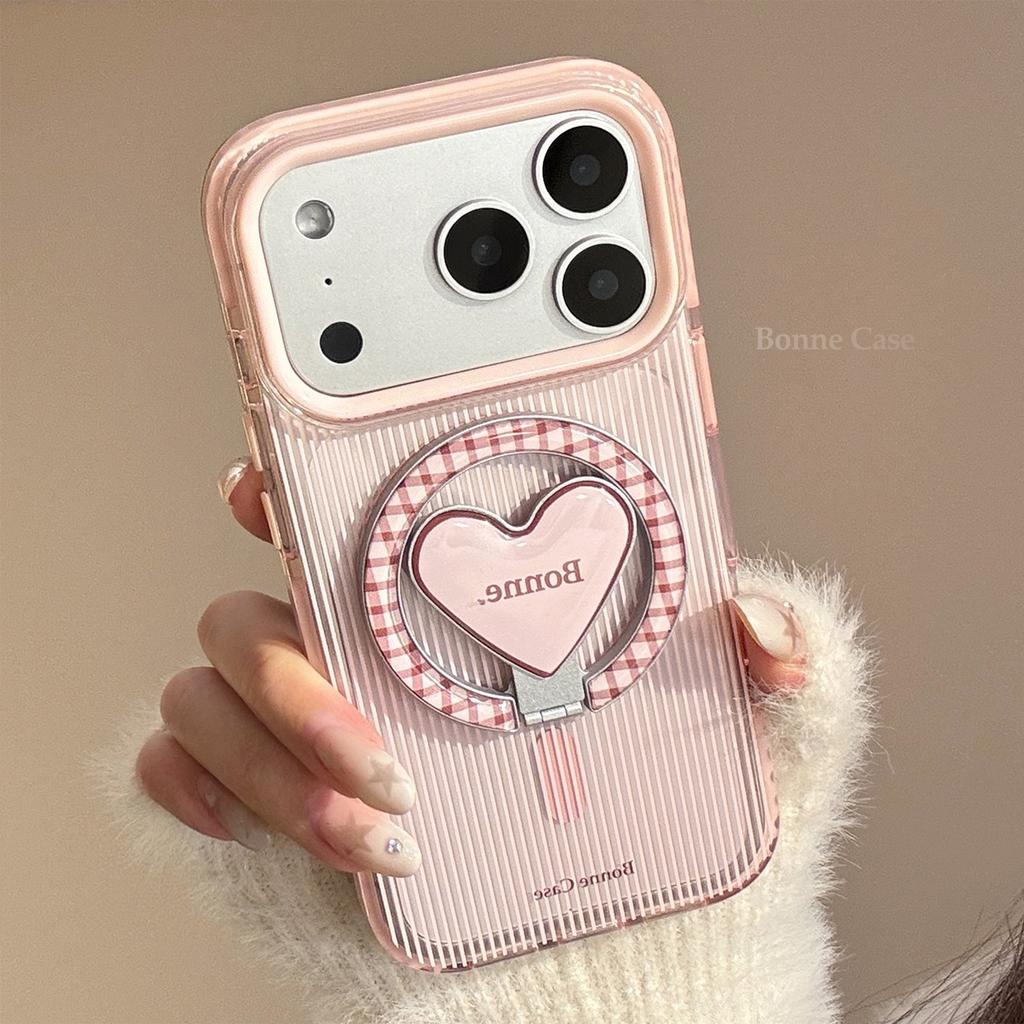 American Star Is Suitable for Apple 17promax Mobile Phone Case IPhone16 Love Magnetic Bracket 14 Transparent 13 Soft Shell