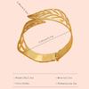 Women's European & American Fashion Metal Hollow-Out Exaggerated Elastic Bracelet Armlet