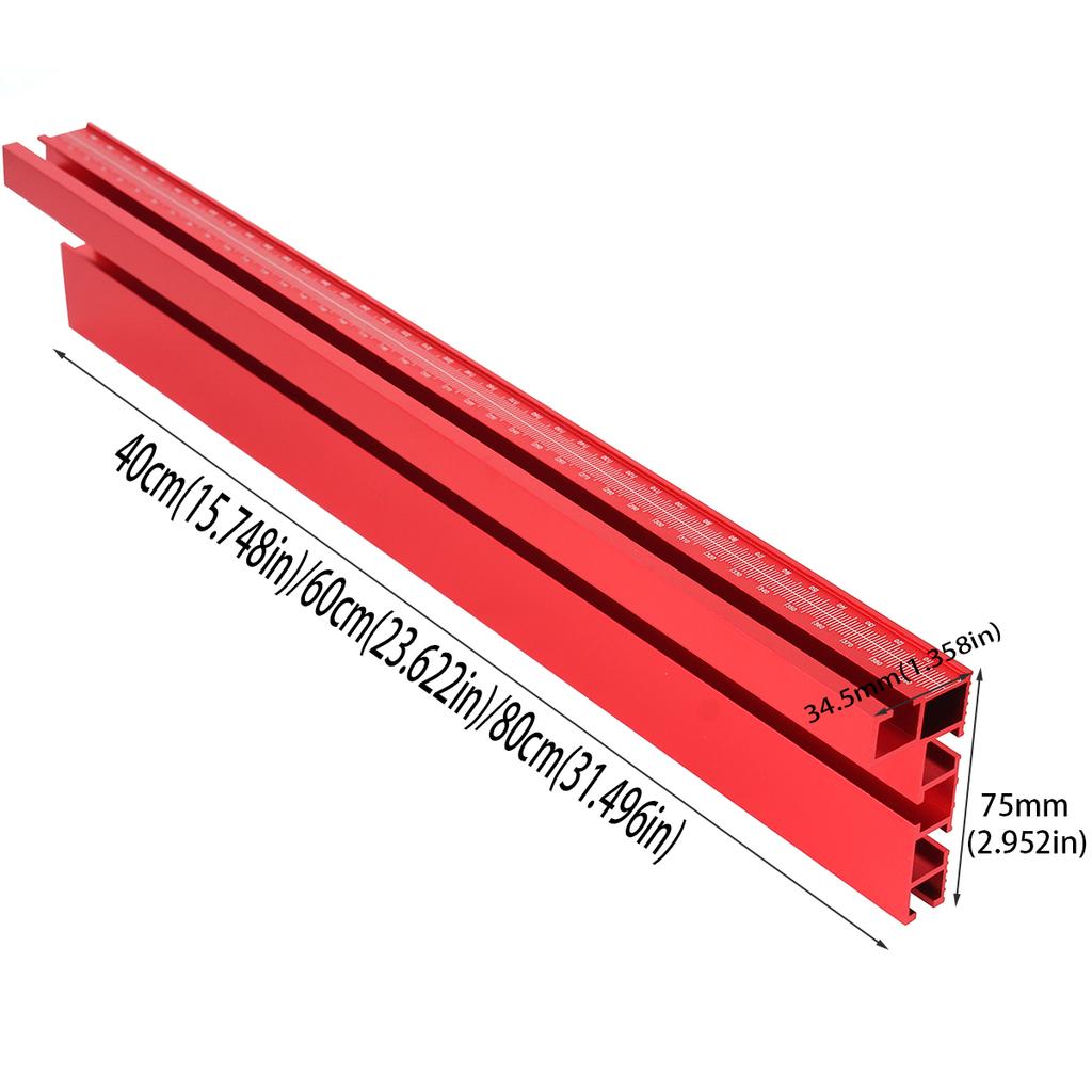 Router Table Fence Aluminum Multi T-Track Table Saw Profile Fence Woodworking T-Slot Miter Track Connector and Fence Stoppe