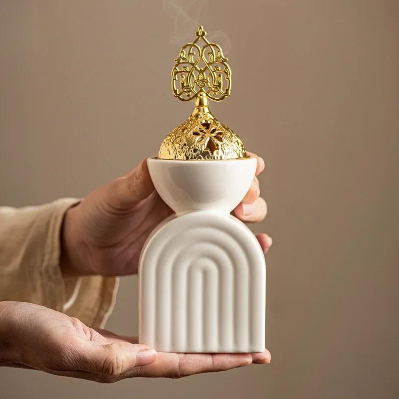 Modern Simple Nordic Arch Aromatherapy Burner Middle East Arabic Festival Incense Home Decoration Ornaments Incense Sticker Item