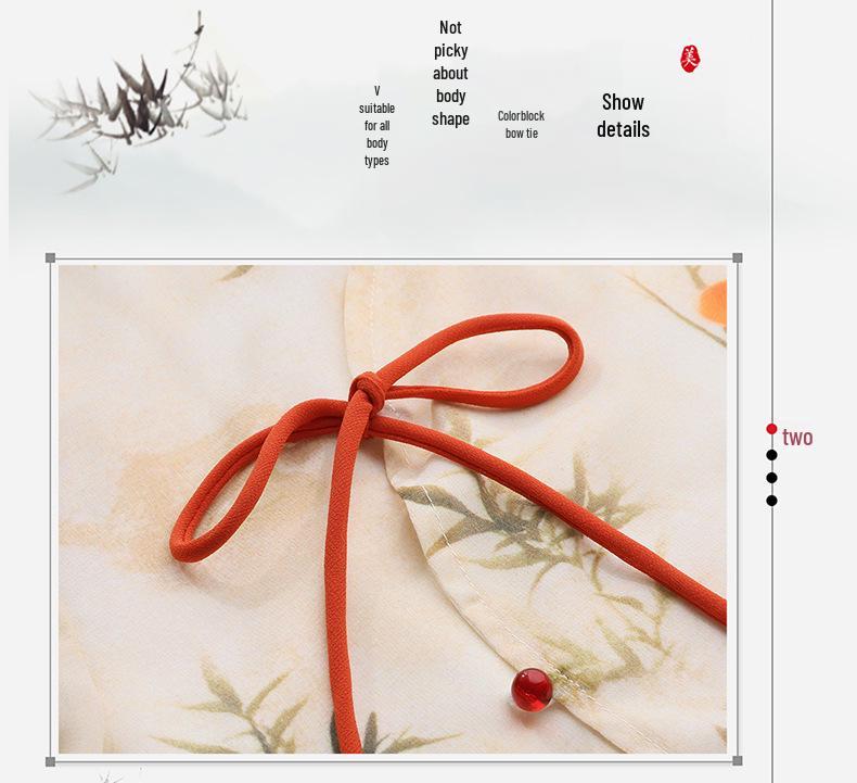 2025 Summer New Chinese Style Stand Collar Top & Skirt Hanfu Set LX292